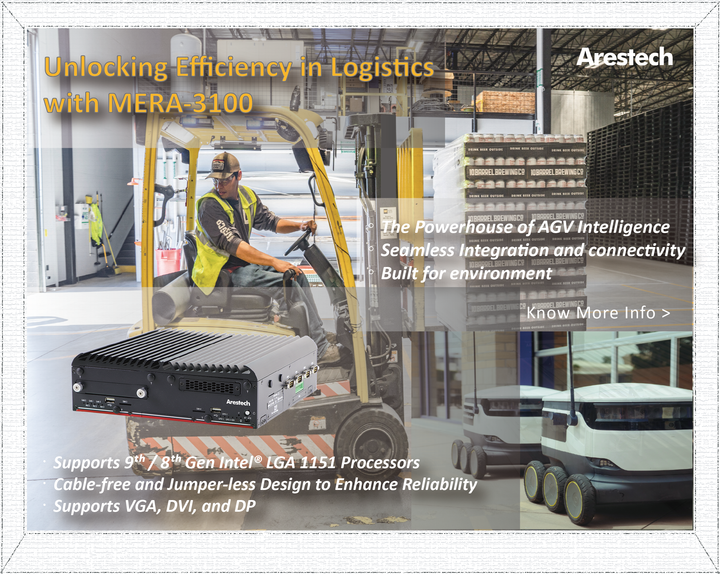 Unlocking Efficiency in Logistics with MERA-3100: The AGV Brain